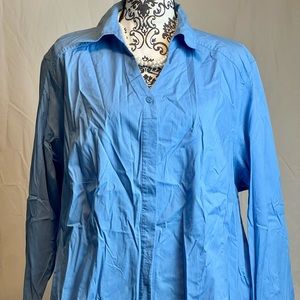 Blue just my size, button down
